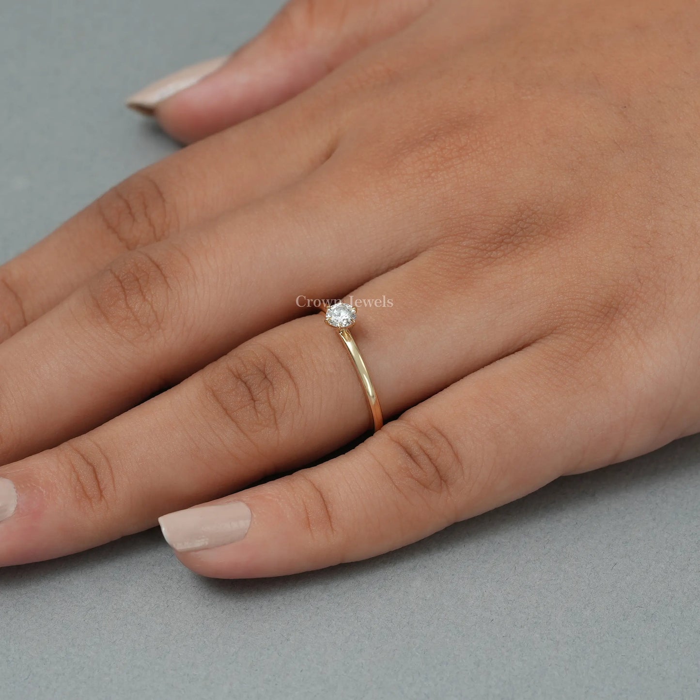 Round Cut Solitaire Diamond Engagement Ring