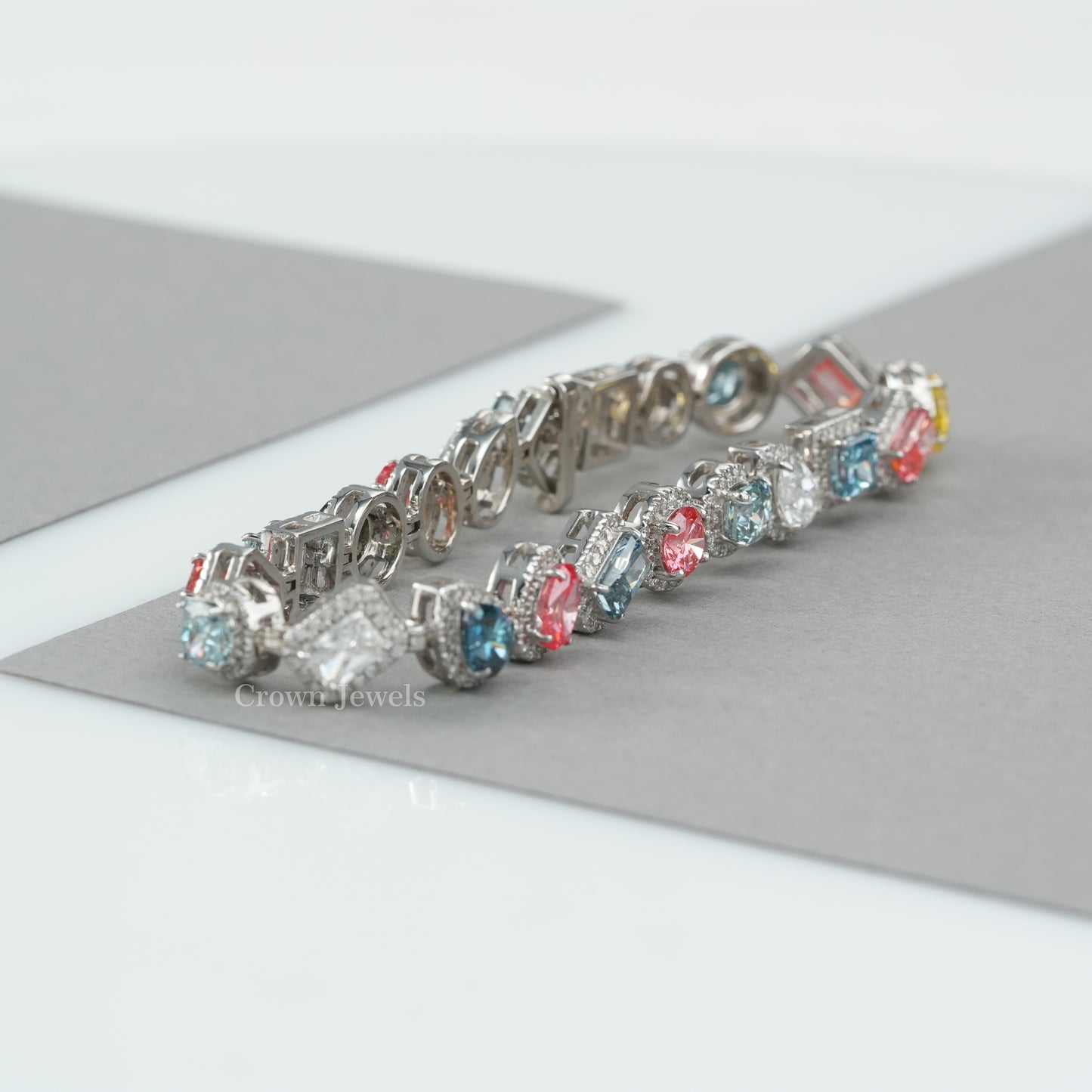 Multi Shape Tennis Bracelet