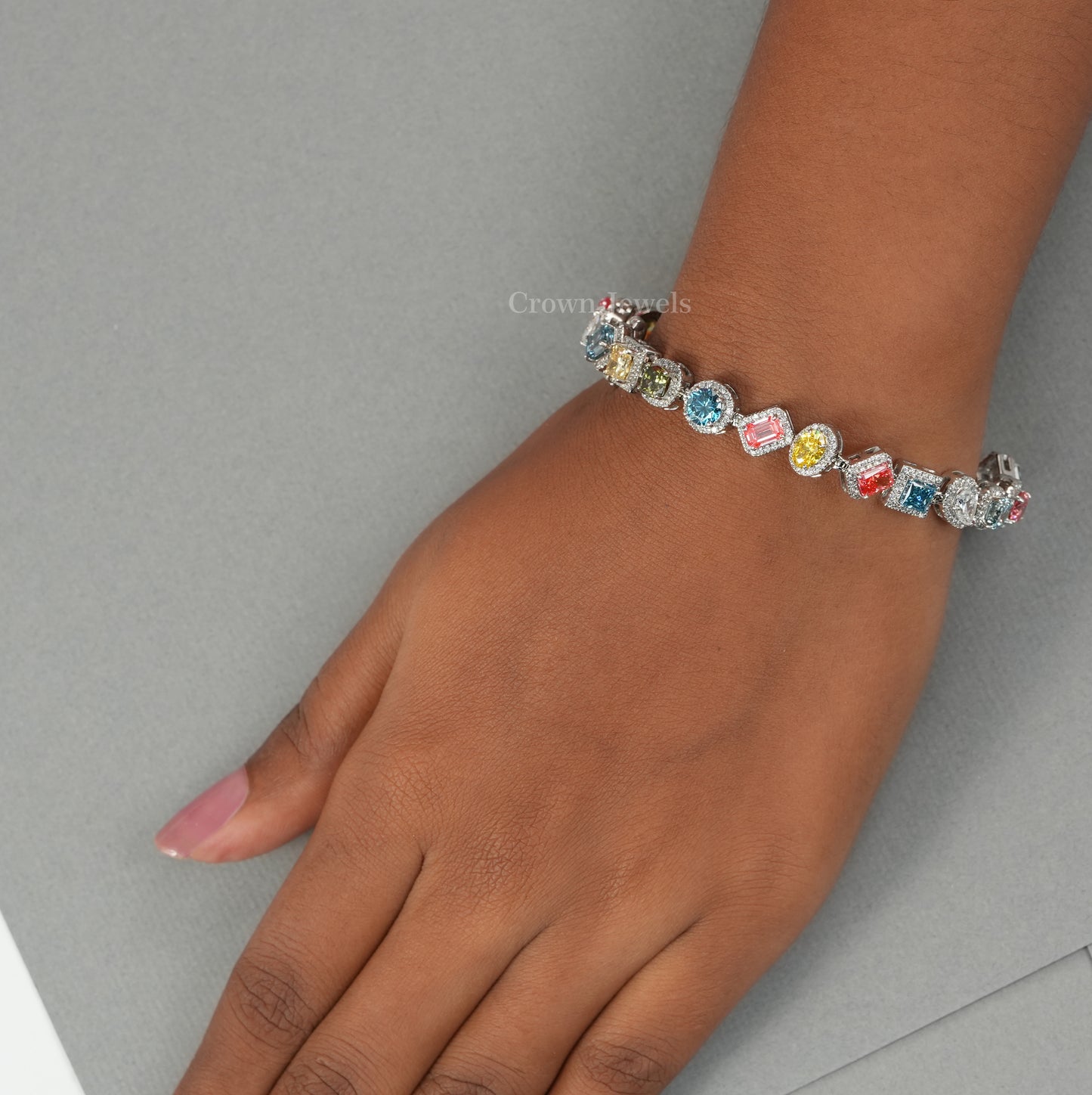 Multi Shape Tennis Bracelet