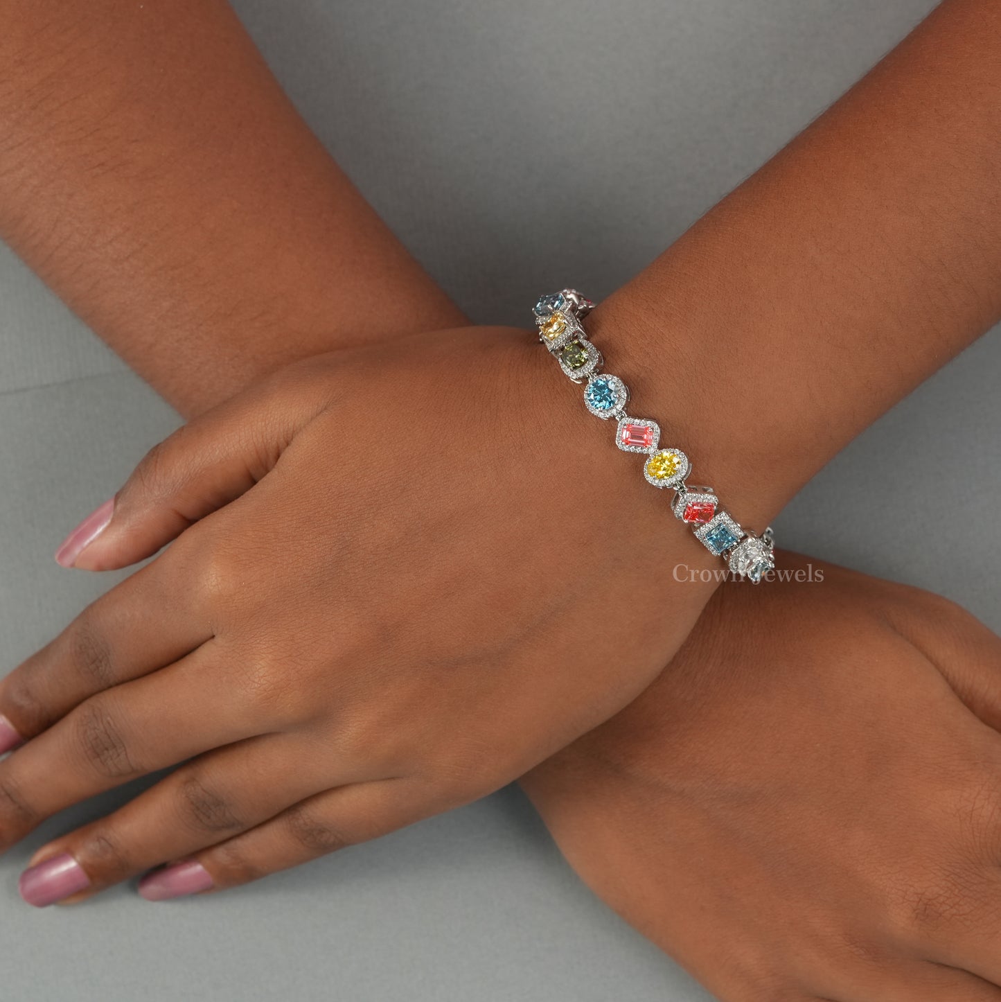 Multi Shape Tennis Bracelet