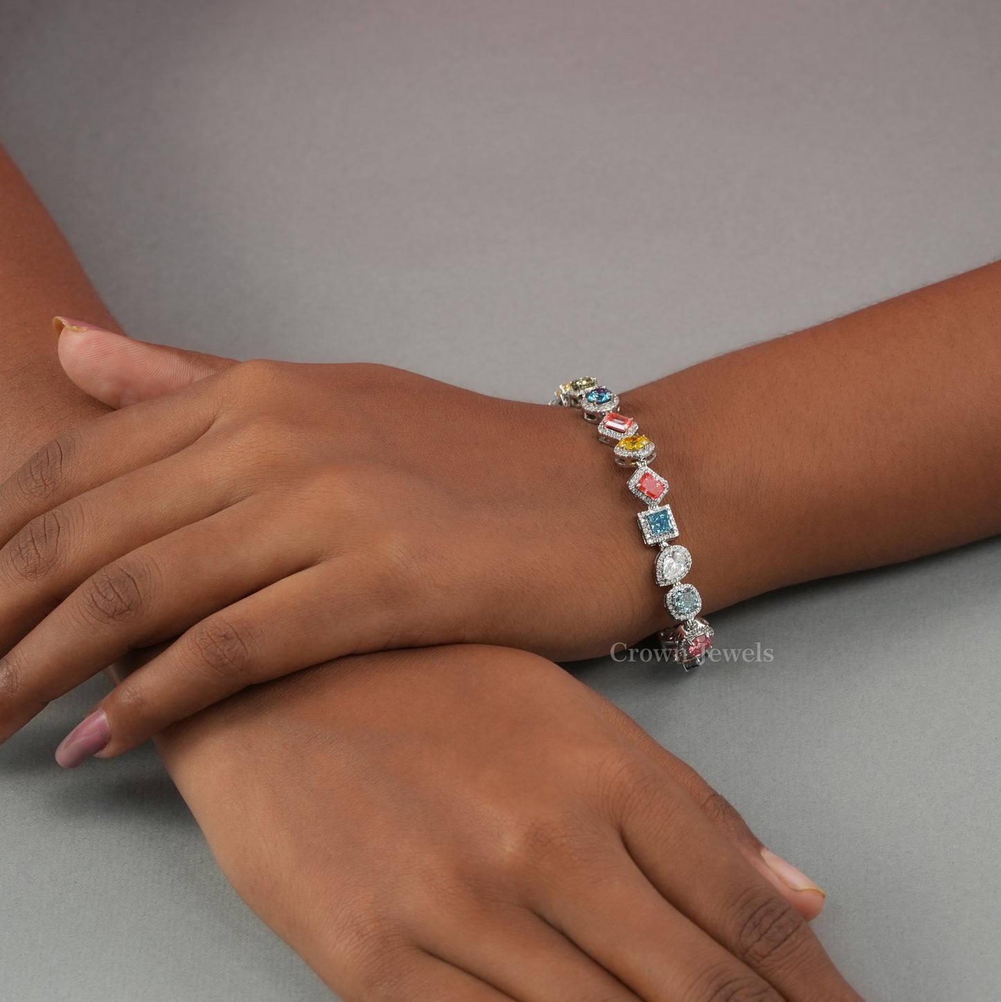 Multi Shape Tennis Bracelet