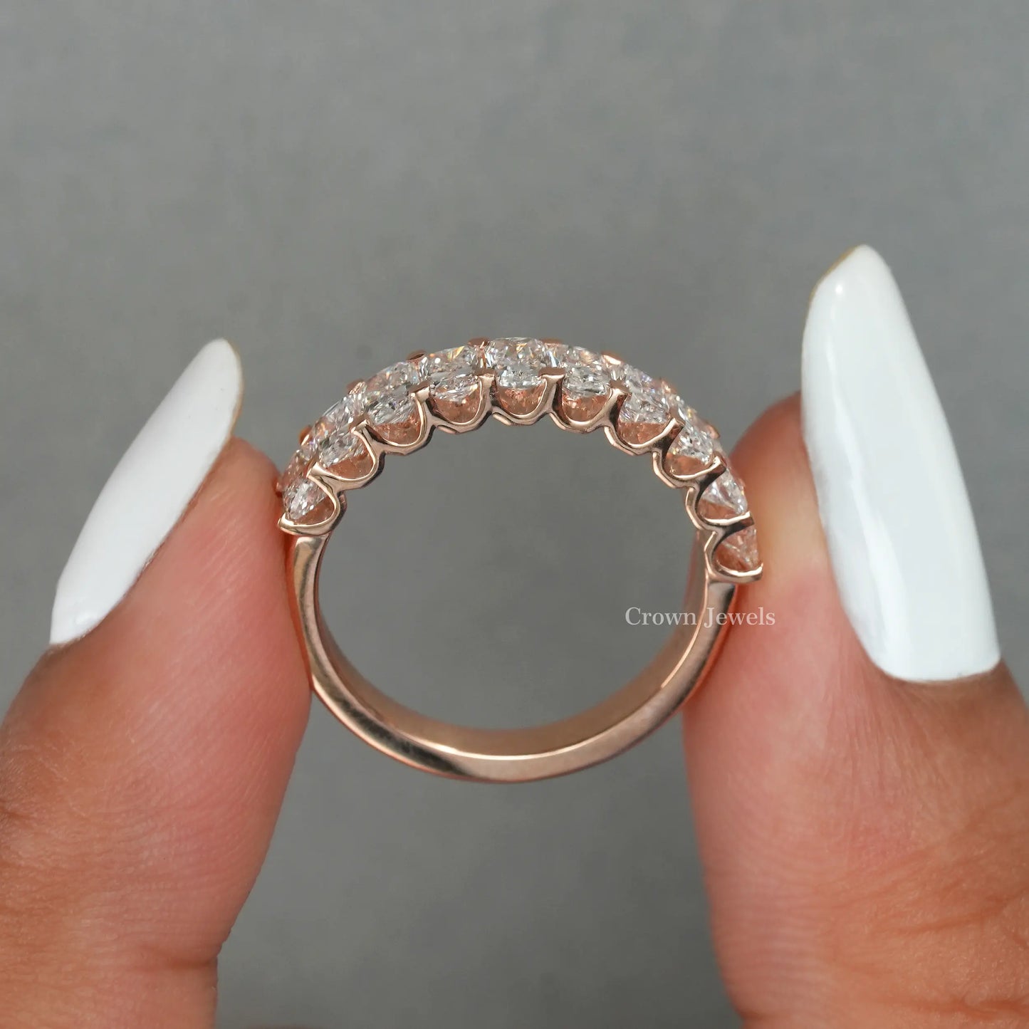 Radiant Diamond Half Eternity Band