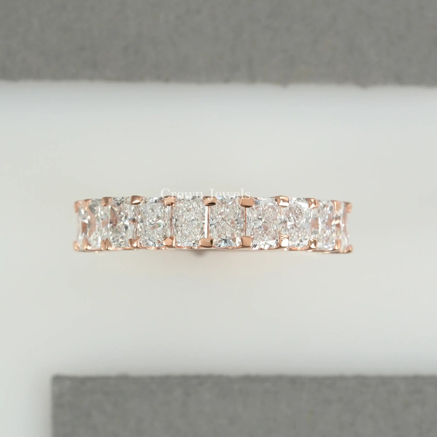 Radiant Diamond Half Eternity Band