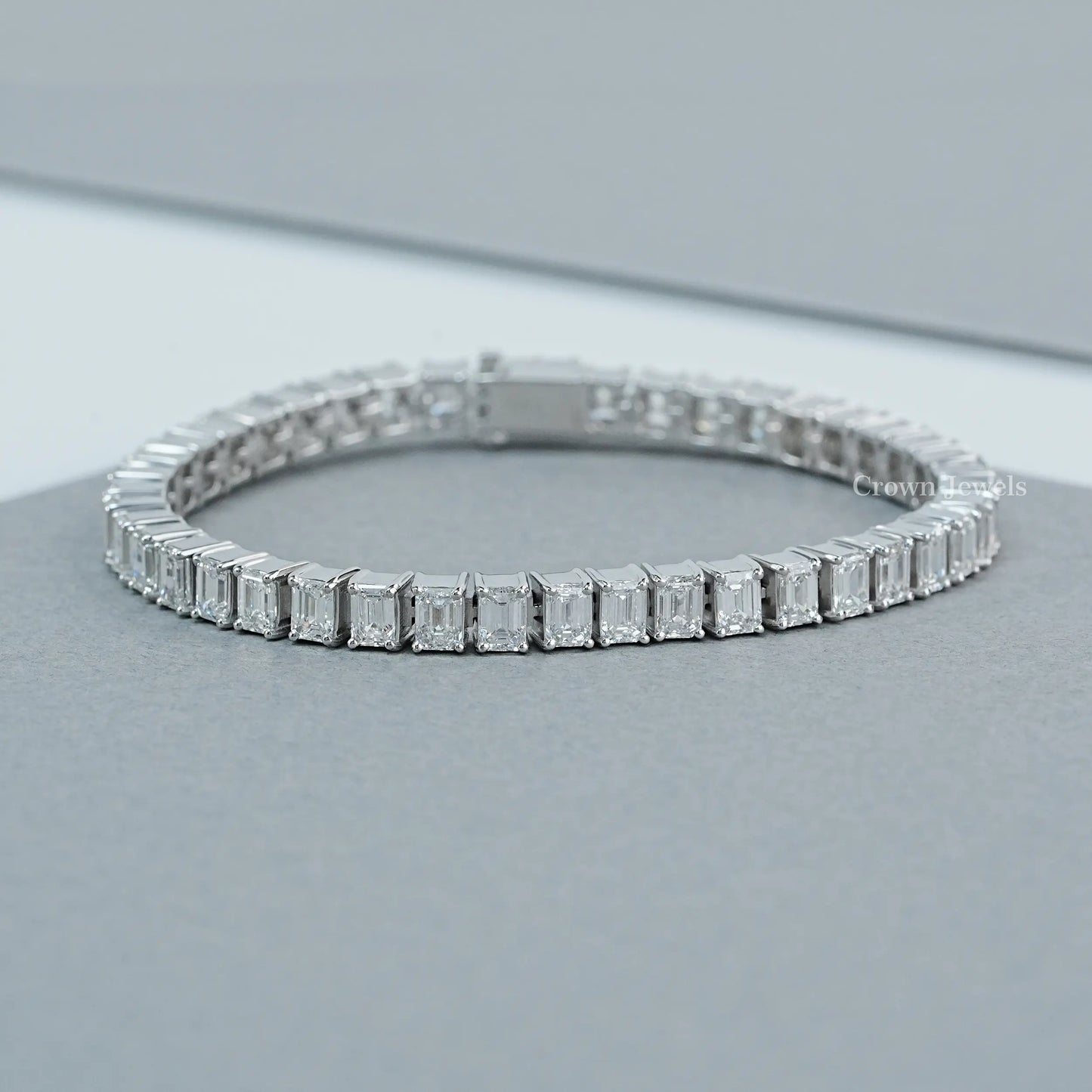 Emerald Diamond Tennis Bracelet