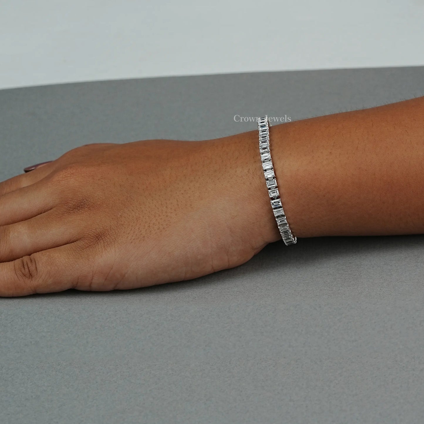 Emerald Diamond Tennis Bracelet