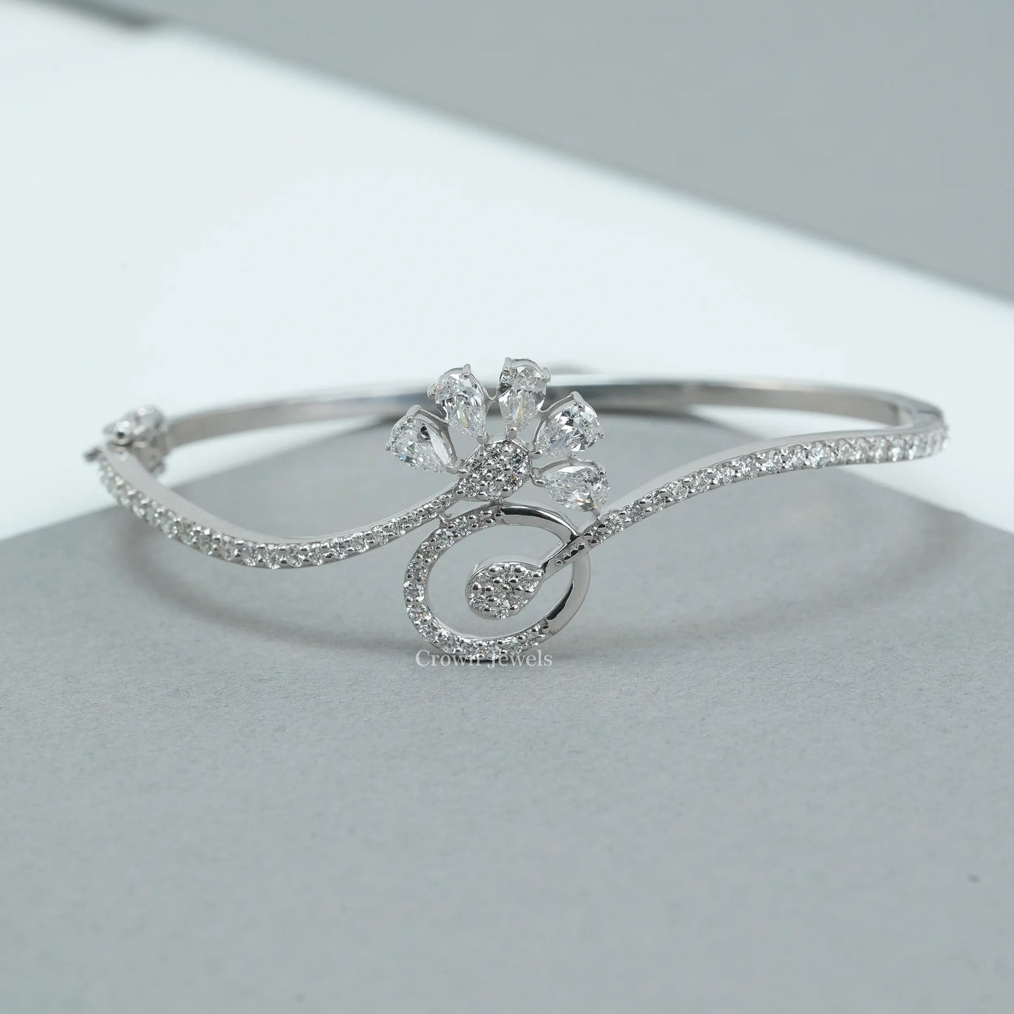 Multi Shape Diamond Bangle