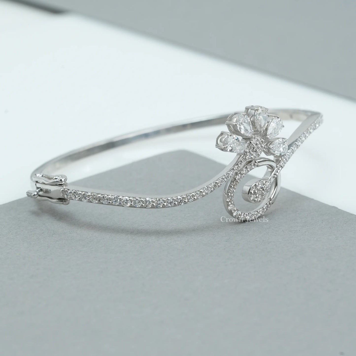 Multi Shape Diamond Bangle