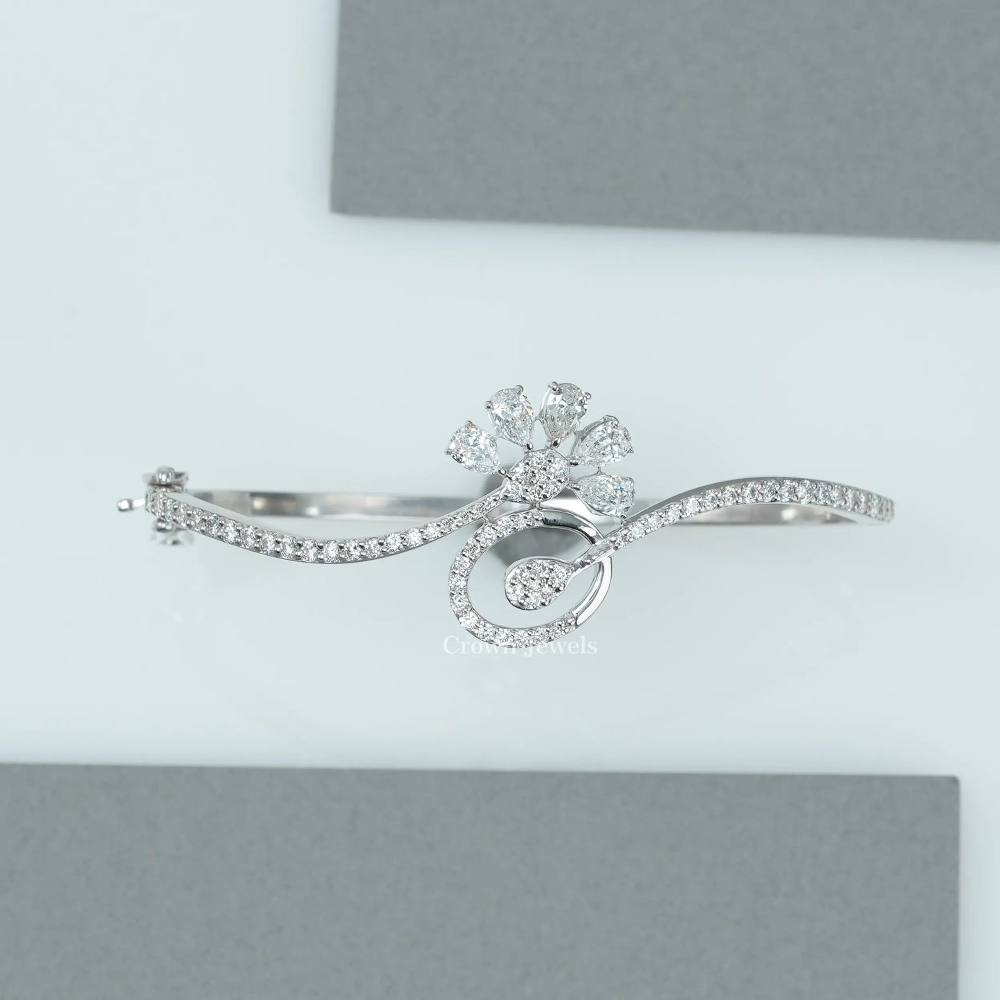 Multi Shape Diamond Bangle