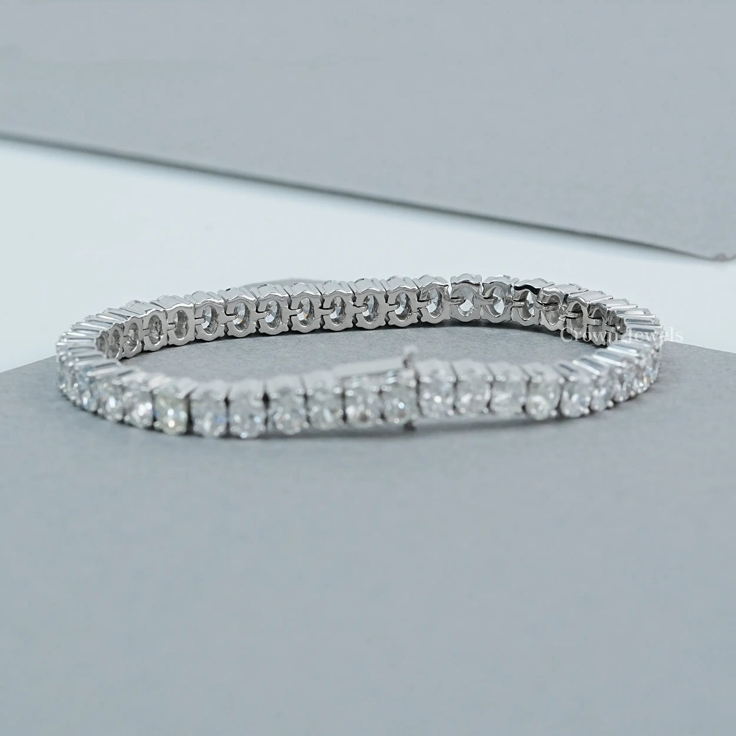 Oval Lab Grown Diamond Tennis Bracelet