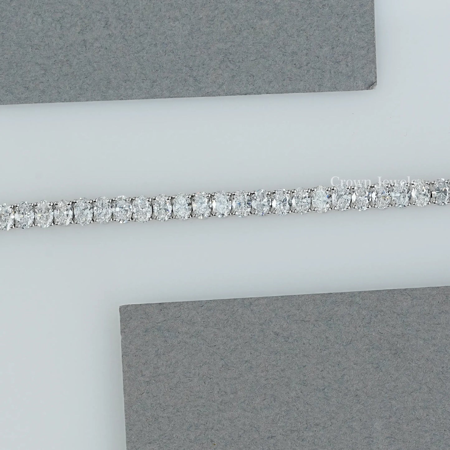 Oval Lab Grown Diamond Tennis Bracelet