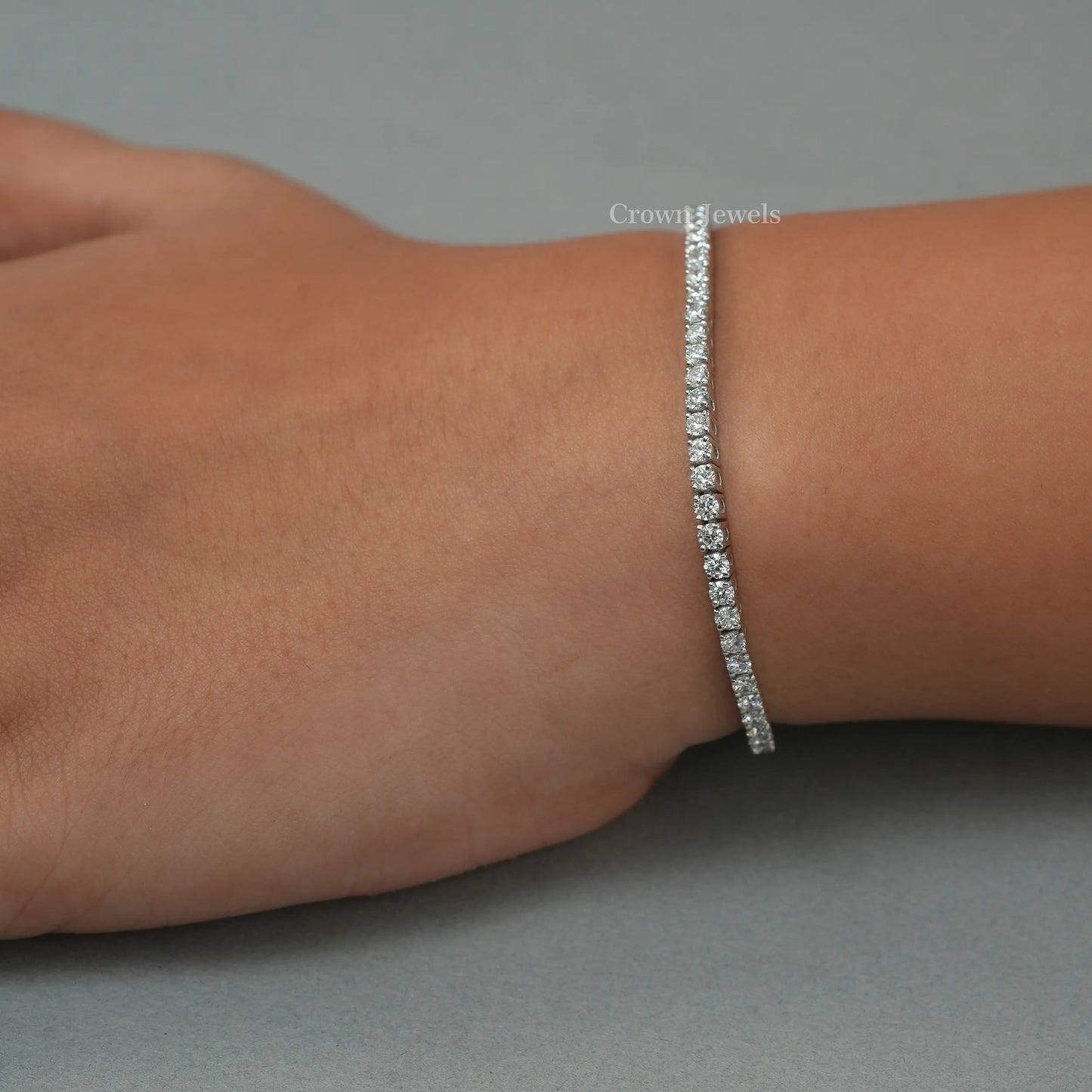 Round Diamond Tennis Bracelet