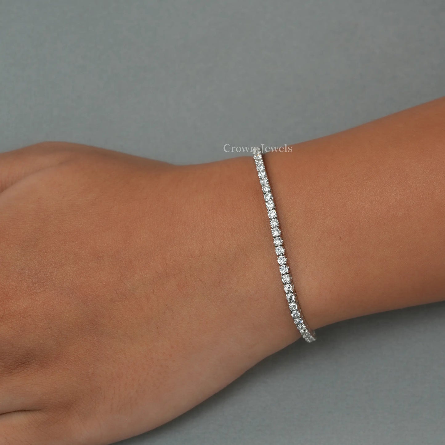 Round Diamond Tennis Bracelet