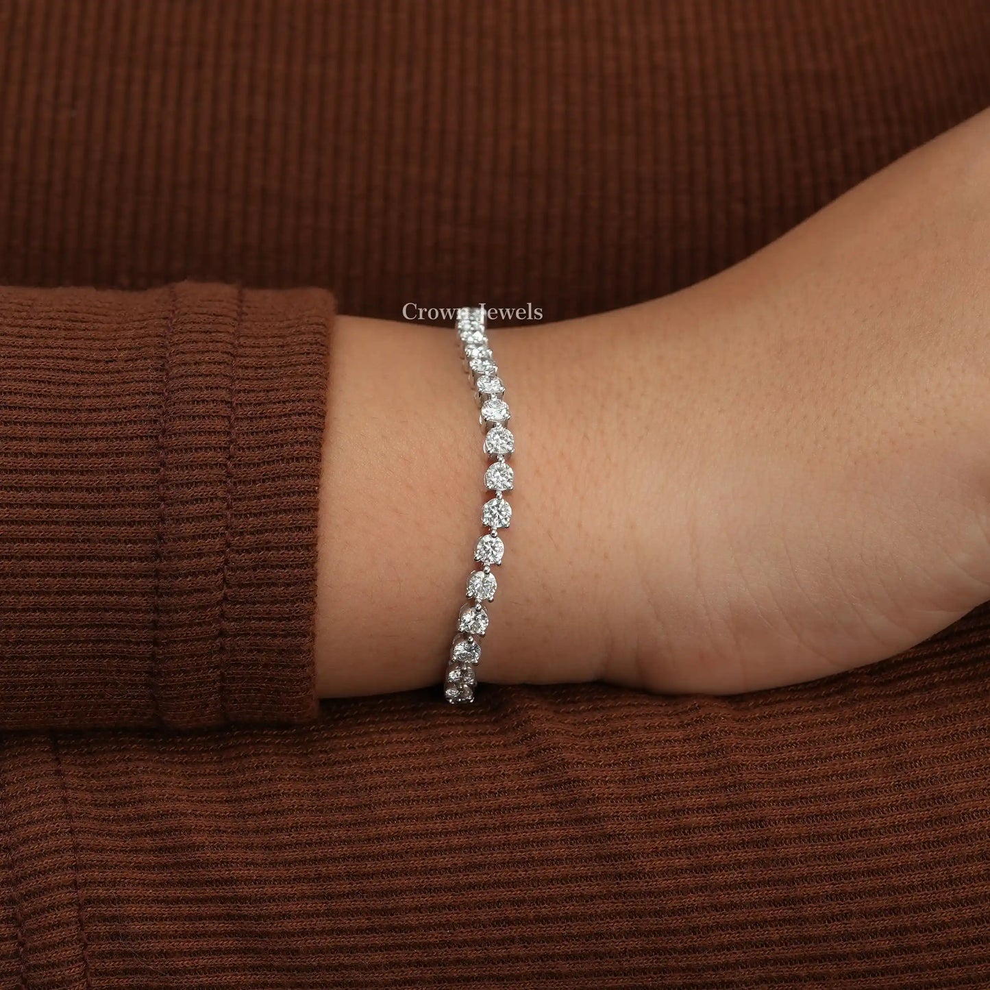 Round Diamond Tennis Bracelet