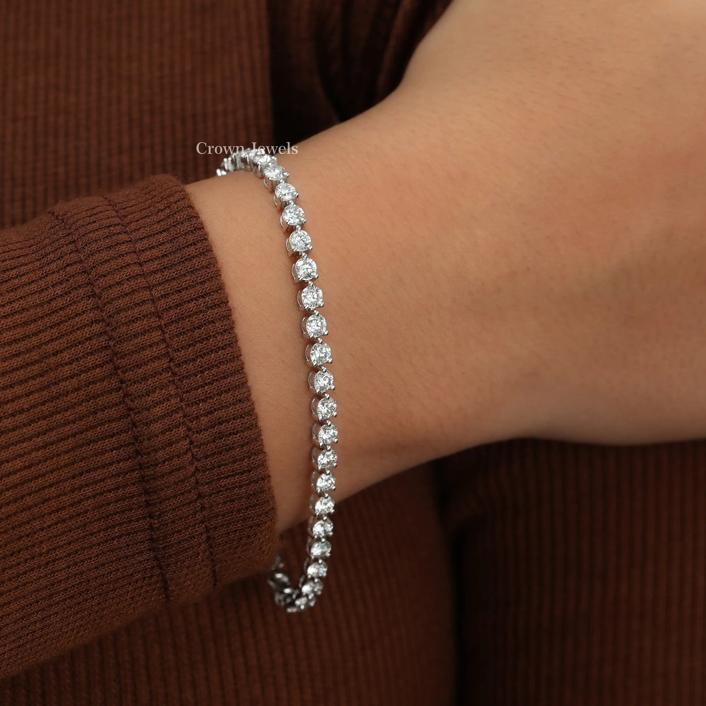 Round Diamond Tennis Bracelet