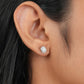 Emerald Cut Halo Stud  Earrings
