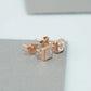 French Cut Lab Grown Diamond  Earrings
