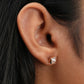 French Cut Lab Grown Diamond  Earrings