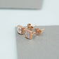 French Cut Lab Grown Diamond  Earrings