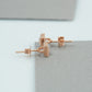 French Cut Lab Grown Diamond  Earrings