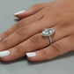 Marquise Cut Lab Grown Diamond  Halo Engagement Ring
