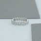 Oval Cut Lab Grown Diamond  Eternity  Wedding Band