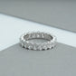 Oval Cut Lab Grown Diamond  Eternity  Wedding Band