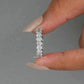 Oval Cut Lab Grown Diamond  Eternity  Wedding Band