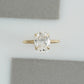 Oval Cut Lab Grown Diamond  Engagement Ring