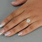 Oval Cut Lab Grown Diamond  Engagement Ring
