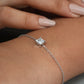 Princess Cut Lab Diamond  Bracelet