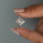 Rose Cut  Lozenge Diamond  Solitaire Ring