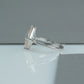 Rose Cut  Lozenge Diamond  Solitaire Ring