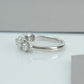 Round Cut Halo Lab Diamond Engagement Ring