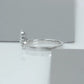 Pear Cut Lab Grown Diamond Curved Band