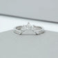Pear Cut Lab Grown Diamond Curved Band