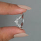 Pear Cut Lab Grown Diamond Curved Band