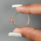 Pink Radiant Cut Lab Grown  Diamond  Solitaire Ring