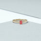 Pink Radiant Cut Lab Grown  Diamond  Solitaire Ring