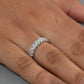 Radiant Cut Lab Grown Diamond  Wedding Band