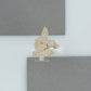 Butterfly Shape Round  Cluster  Diamond  Ring