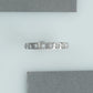Round Cut Lab Grown Diamond  Half Wedding  Band