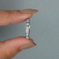 Round Cut Lab Grown Diamond  Half Wedding  Band