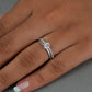 Round Cut Lab Diamond  Matching Band