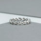 Round Diamond Infinity Wedding Band