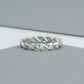 Round Diamond Infinity Wedding Band