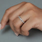 Round Diamond Infinity Wedding Band