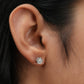 Round  Cut  Lab Grown Diamond  Stud  Earrings