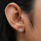 Round  Cut  Lab Grown Diamond  Stud  Earrings