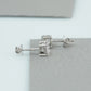 Round  Cut  Lab Grown Diamond  Stud  Earrings