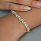 Round Diamond  Half Moon Shape Bracelet